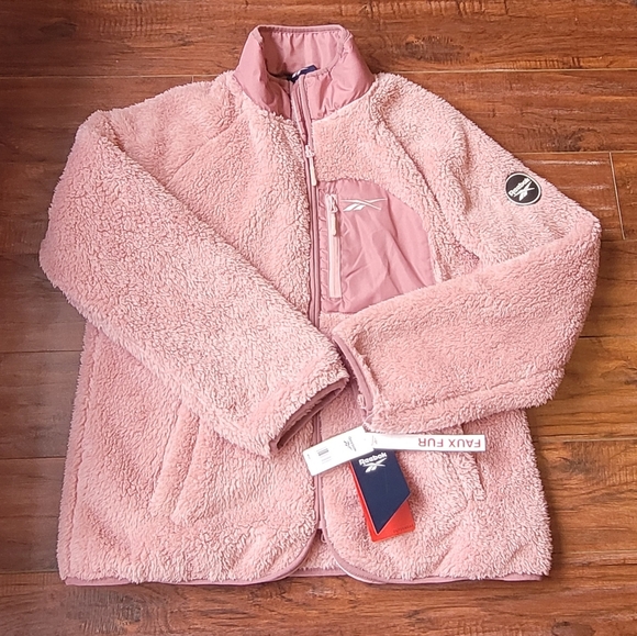 Reebok Faux Fur Fleece Jacket - Picture 6 of 9